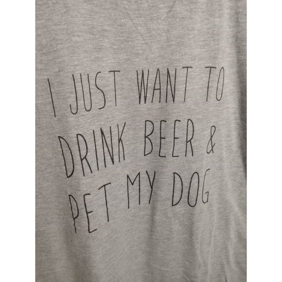 Citizen Nola Dogs And Beer Novelty Tshirt Size Medium Dog Lover Beer Lover - Picture 2 of 4